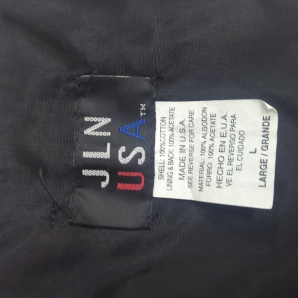 JLN USA L Christmas music vest button front tie on back glitter mistletoe - Picture 2 of 12